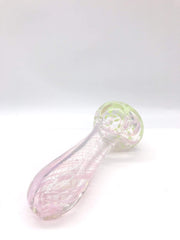 Smoke Station Hand Pipe Spotted Spoons with a swirl and a flat mouthpiece