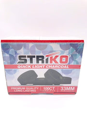 Smoke Station Hookah 100 Tablets (Box) Striko Quick-Lighting Charcoal