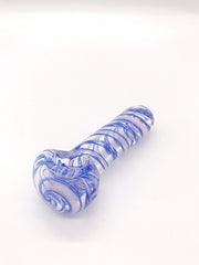 Smoke Station Hand Pipe Blue-Pink Thick American color wrapped spoon