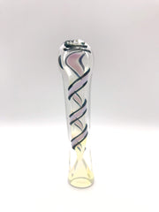 Smoke Station Hand Pipe Pink Thick chillum with dichro