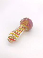 Smoke Station Hand Pipe Thick Colorful Spoon with Spiky Tip Hand Pipe