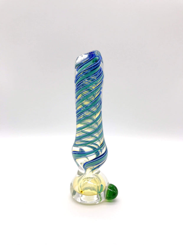 Smoke Station Hand Pipe Thick Fumed Chillum With Dual-Color Wrap