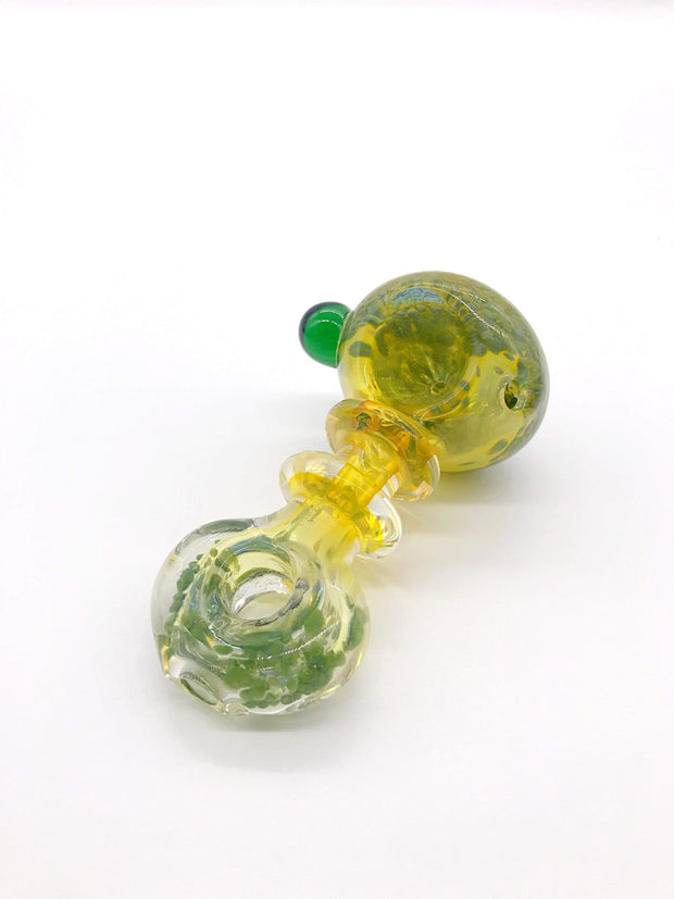 Smoke Station Hand Pipe Thick Fumed Neck Diffused Spoon with Flattened Mouthpiece Hand PIpe