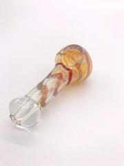 Smoke Station Hand Pipe Thick Fumed Spoon with Red Multicolored Ribbon Hand Pipe
