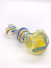 Smoke Station Hand Pipe Fumed Thick Fumed Spoon with Twisting Body and Ribbon Hand Pipe
