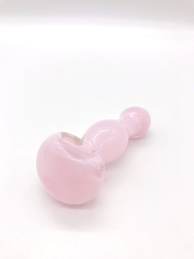Smoke Station Hand Pipe Pink Thick Inside-Out America Spoon With Bulb Neck