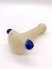 Smoke Station Hand Pipe Thick Milky-White Spoon Hand Pipe