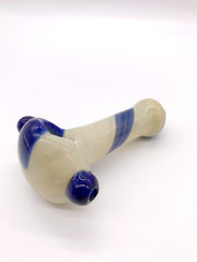 Smoke Station Hand Pipe Thick Milky-White Spoon Hand Pipe