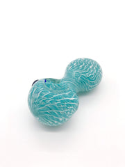 Smoke Station Hand Pipe Teal Thick Peanut Spoon Hand Pipe
