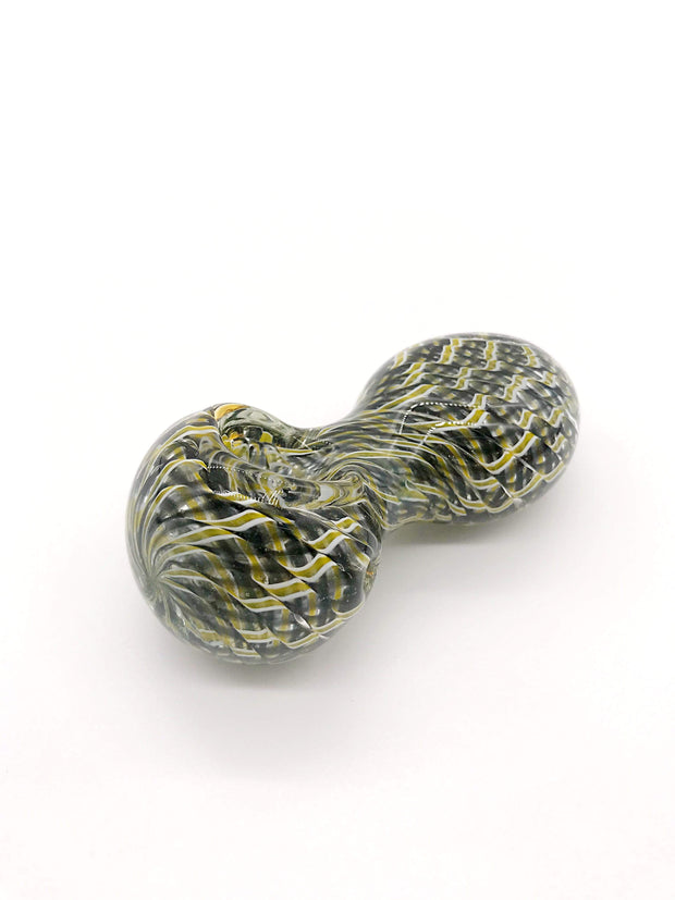 Smoke Station Hand Pipe Yellow-Black Thick Peanut Spoon Hand Pipe