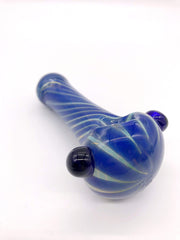 Smoke Station Hand Pipe Blue Thick Red-and Blue Spoon Hand Pipe