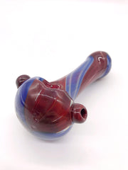 Smoke Station Hand Pipe Red Thick Red-and Blue Spoon Hand Pipe
