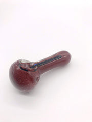 Smoke Station Hand Pipe Purple Thick Solid Colored Dichro Spoon Hand Pipe