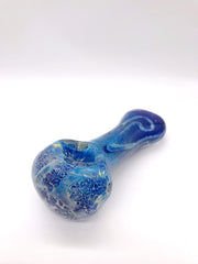 Smoke Station Hand Pipe Starry Midnight Thick Speckle Spatter Spoon Hand Pipe