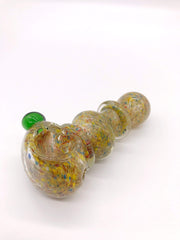 Smoke Station Hand Pipe Yellow Thick Speckle Spoon Hand Pipe