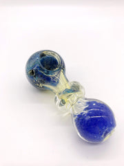 Smoke Station Hand Pipe Blue Thick Spoon with Color Hand Pipe