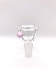 Smoke Station Waterpipe Bowl Pink Thick Square-Cut Waterpipe Bowl - 19mm