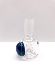 Smoke Station Waterpipe Bowl Blue Thick Waterpipe Bowl with Bubble Accent