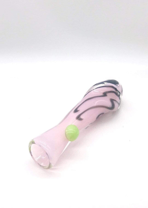 Smoke Station Hand Pipe Pink Twisted chillum hand pipe one hitter