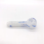 White spoon with blue flex